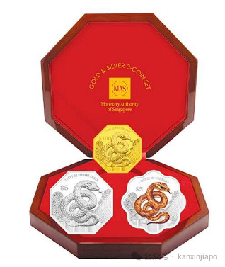 新加坡2025年蛇年纪念币正式亮相，预定开始