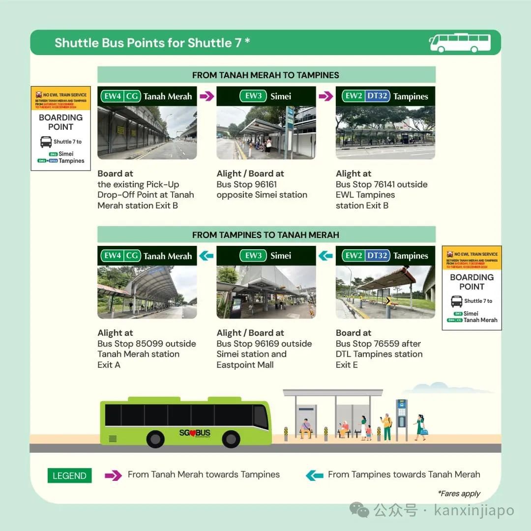 新加坡地铁停运4天，东西线大调整！