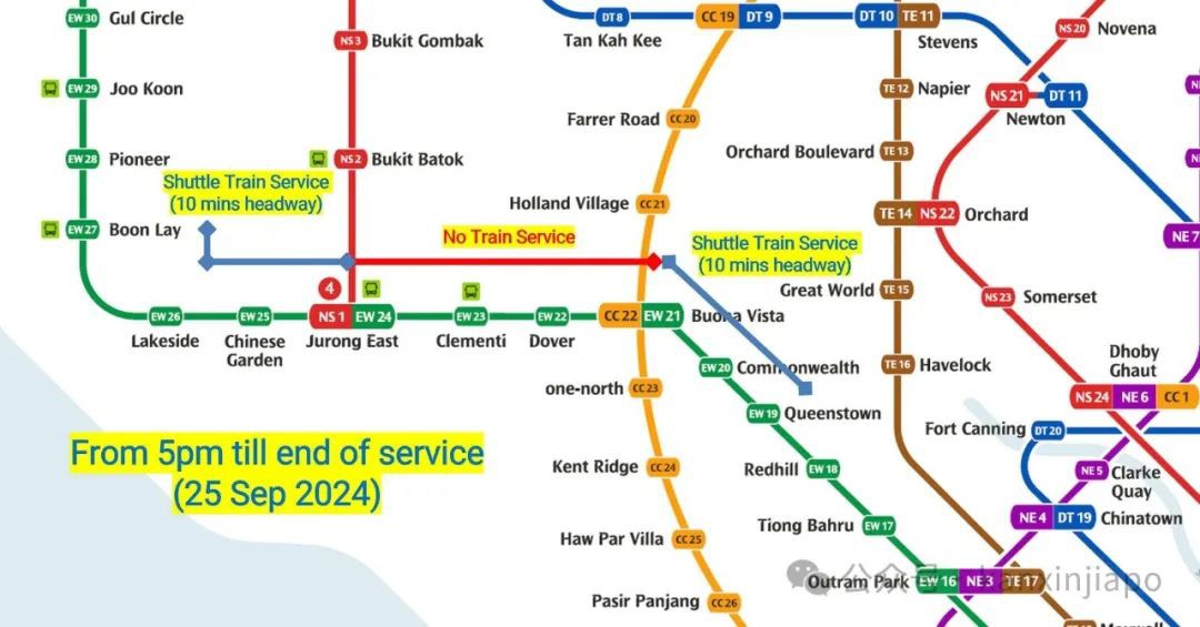 前所未有！新加坡地铁绿线出大bug了！乘客困车厢1小时，轨道徒步回月台....恢复时间未知